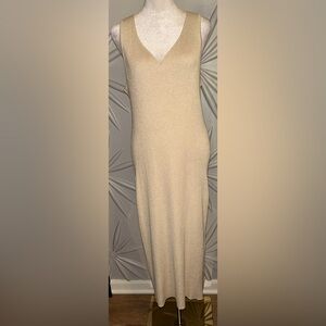 Rachel Zoe Beige Sleeveless Maxi Dress